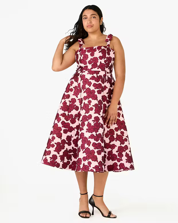 Rosy Florets Brocade Dress | Kate Spade Outlet