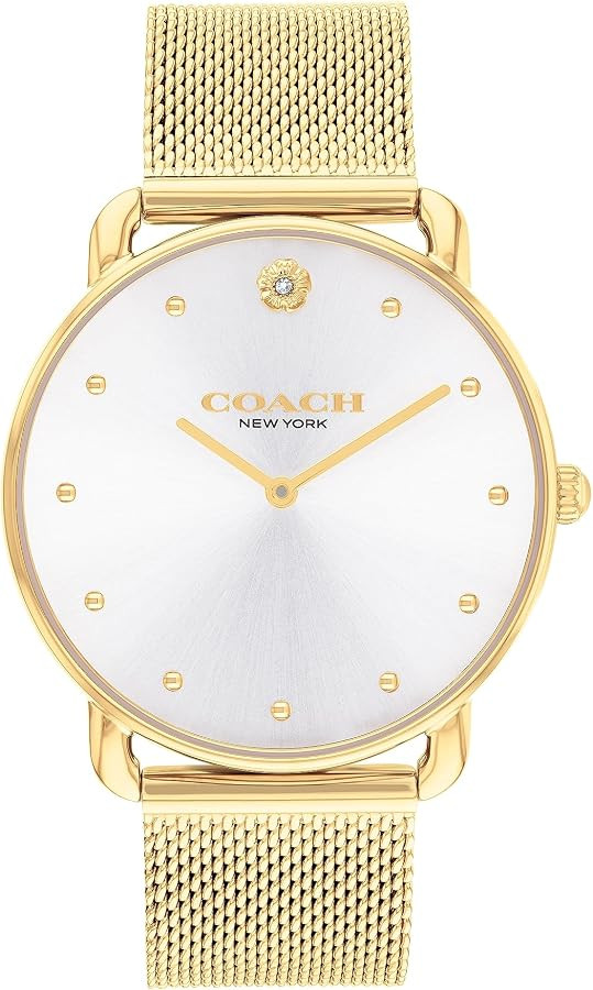 Coach Elliot Women's Watch | Modern Elegance with Iconic Tea Rose Detail | Chic Timepiece for Eve... | Amazon (US)