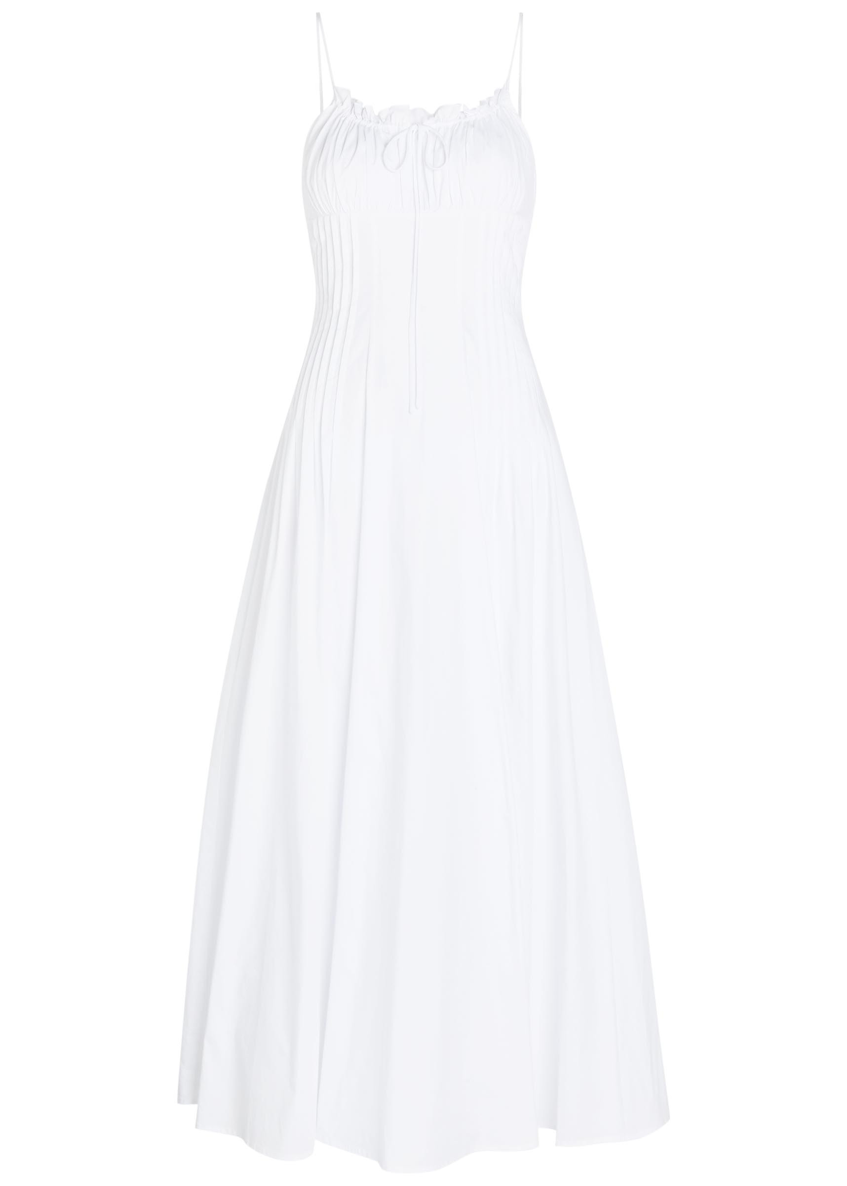 Margi pintuck stretch-cotton midi dress | Harvey Nichols