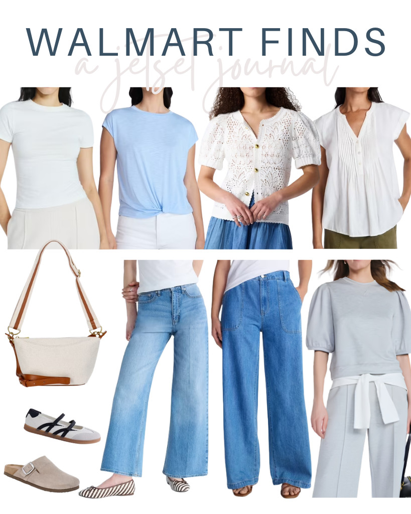 I’m seeing these Walmart Finds everywhere! We love these stylish tops from Time and Tru, plus their high-rise draped utility jeans and buckle clogs. Have you seen Free Assembly’s pineapple cardigan sweater and these cropped wide-leg jeans that have been top sellers lately? This week’s faves also include Scoop’s scubaknit pleated-sleeve top and The York baby tee! 

 #LTKSeasonal #LTKSaleAlert #LTKTravel