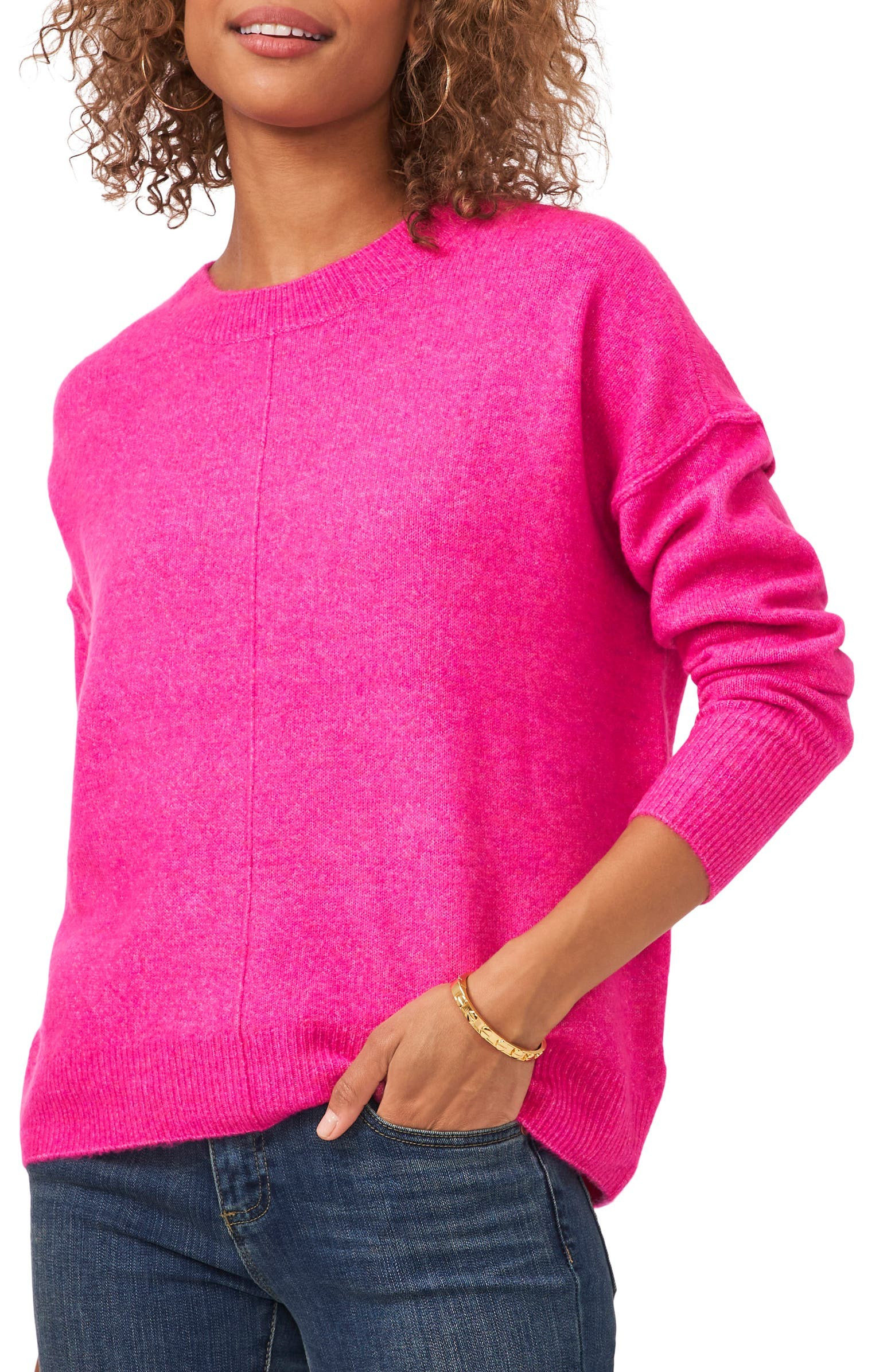 Center Seam Crewneck Sweater | Nordstrom | Nordstrom
