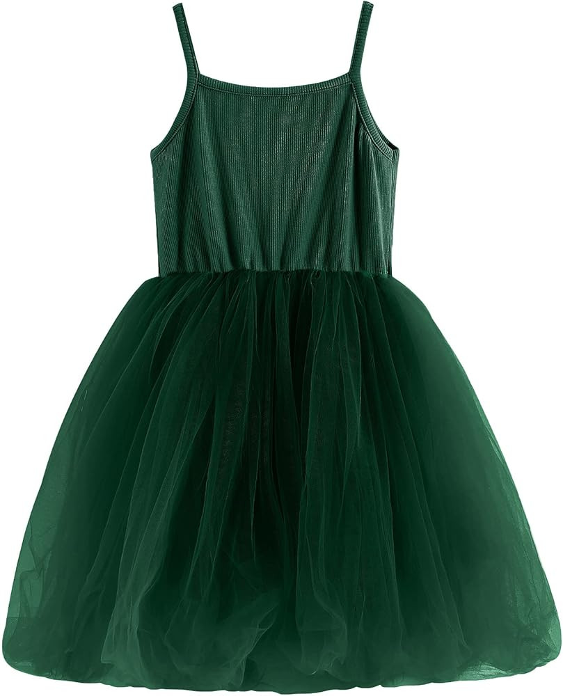 Hayyuki Toddler Baby Girl Tulle Tutu Dress Sleeveless Kid Princess Fluffy Sundress Summer Cute Playw | Amazon (US)