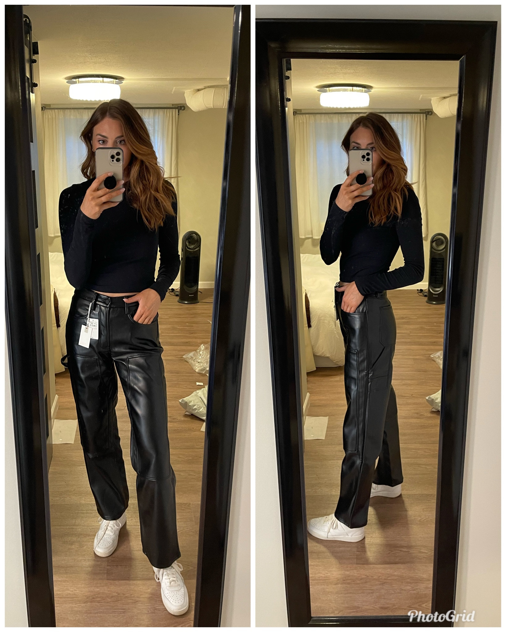 Pants are super soft, have some good stretch to them - sized down one to a 4/27. Longsleeve comes in 3 pack, wearing a medium  

#LTKSeasonal #LTKunder100