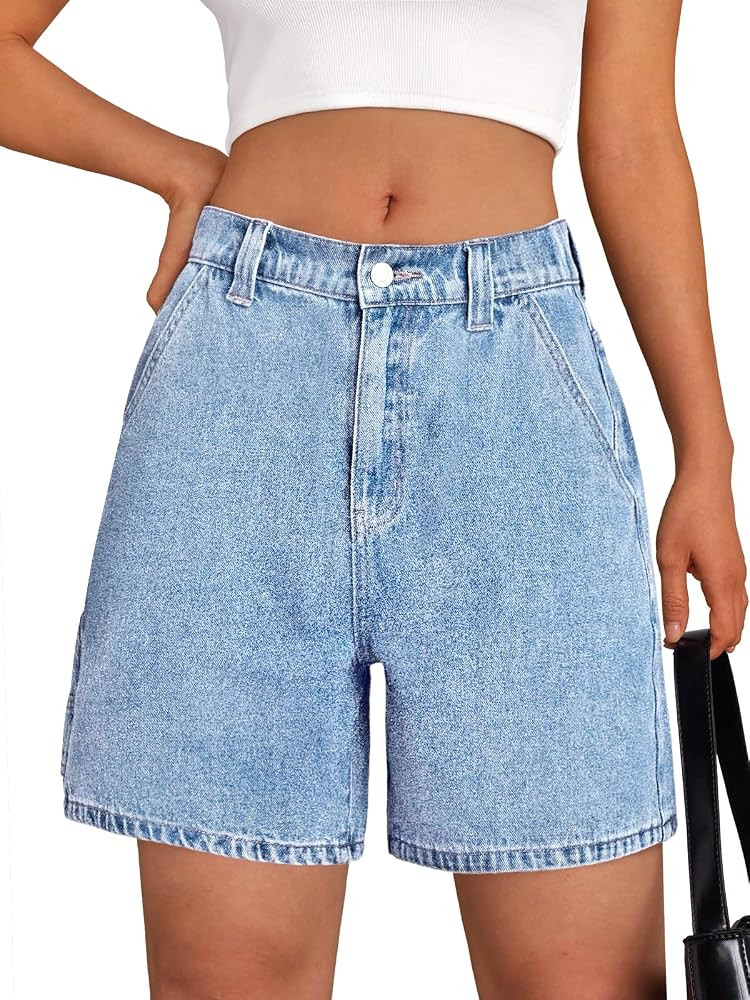 Trendy Queen Womens Jean Shorts Denim Short Jorts Summer Clothes Y2K Cute Fashion Outfits 2025 | Amazon (US)