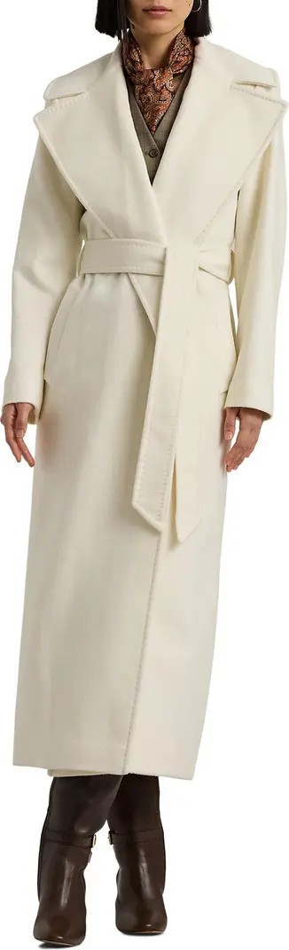 Belted Wool Blend Wrap Coat | Nordstrom