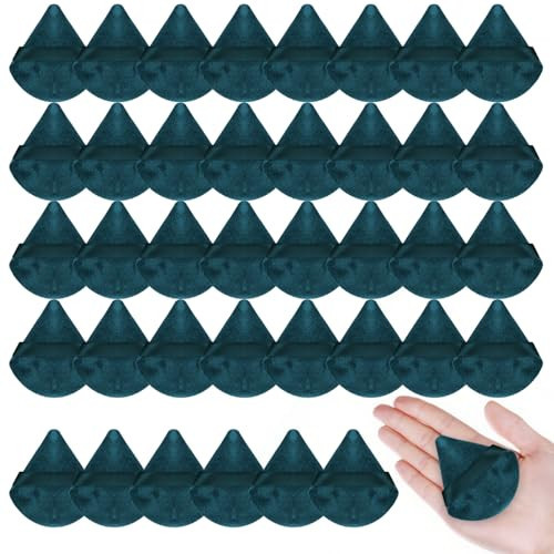 30PCS Triangle Powder Puff Face Makeup Powder Puffs Sponge Soft Powder Puffs for Loose Powder Cosmetic Foundation Blackish Green | Amazon (US)