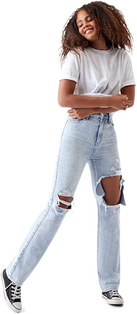 PacSun Women's Eco Light Blue Boyfriend Jeans | Amazon (US)