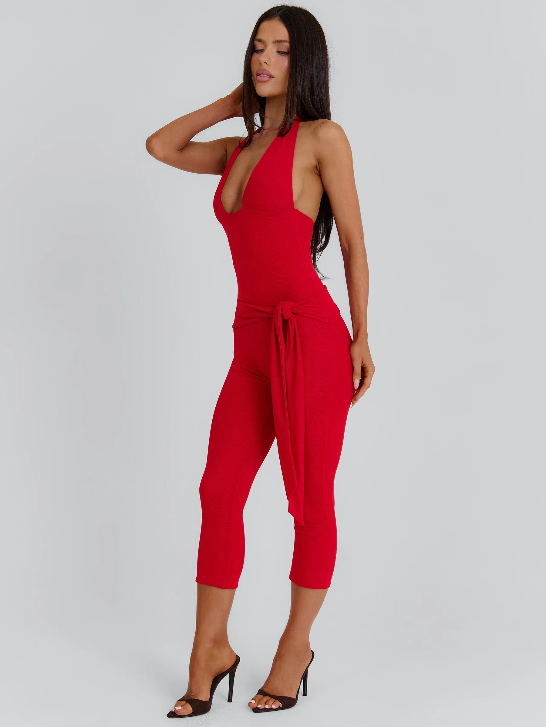 MALANI JUMPSUIT RED | Outcast (US & UK)