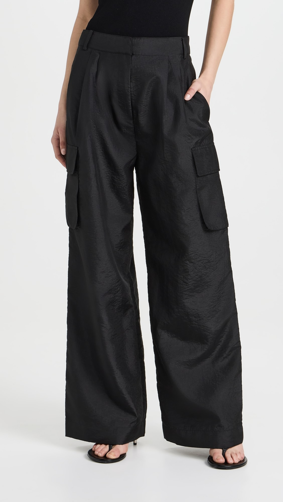 Crispy Nylon Pleated Cargo  Pant | Shopbop