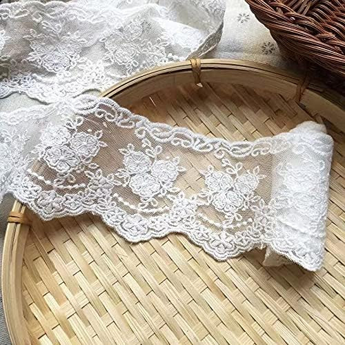 Lace Trim Ribbon, Delicate Crown Ribbon for Crafts Sewing and Bridal Wedding Dress Applique Decor... | Amazon (US)