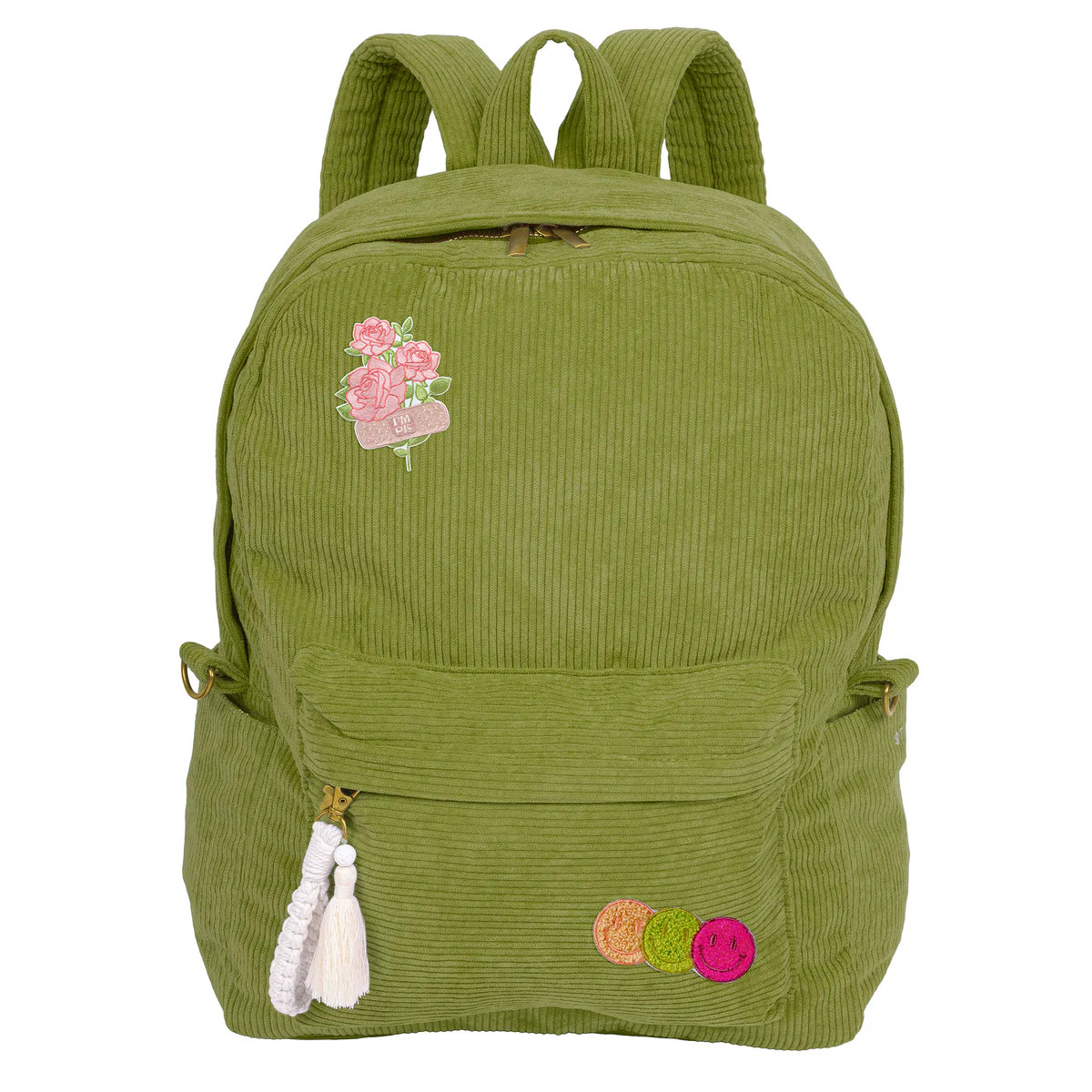 Billie Corduroy Backpack Green | Fashion Angels