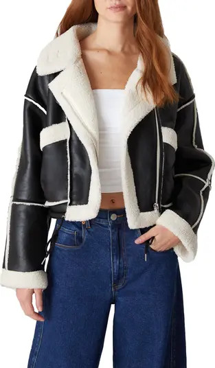Faux Shearling Moto Jacket | Nordstrom