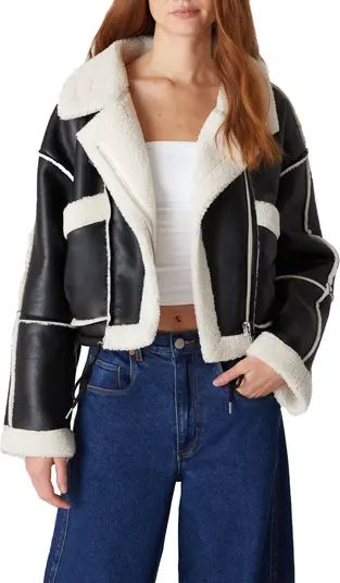 BLANKNYC Faux Shearling Moto Jacket | Nordstrom | Nordstrom