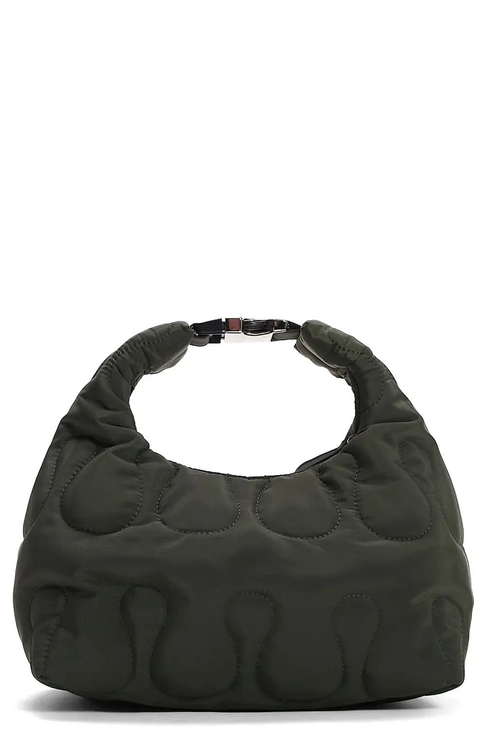 Topshop Gigi Quilted Shoulder Bag in Khaki at Nordstrom | Nordstrom Canada