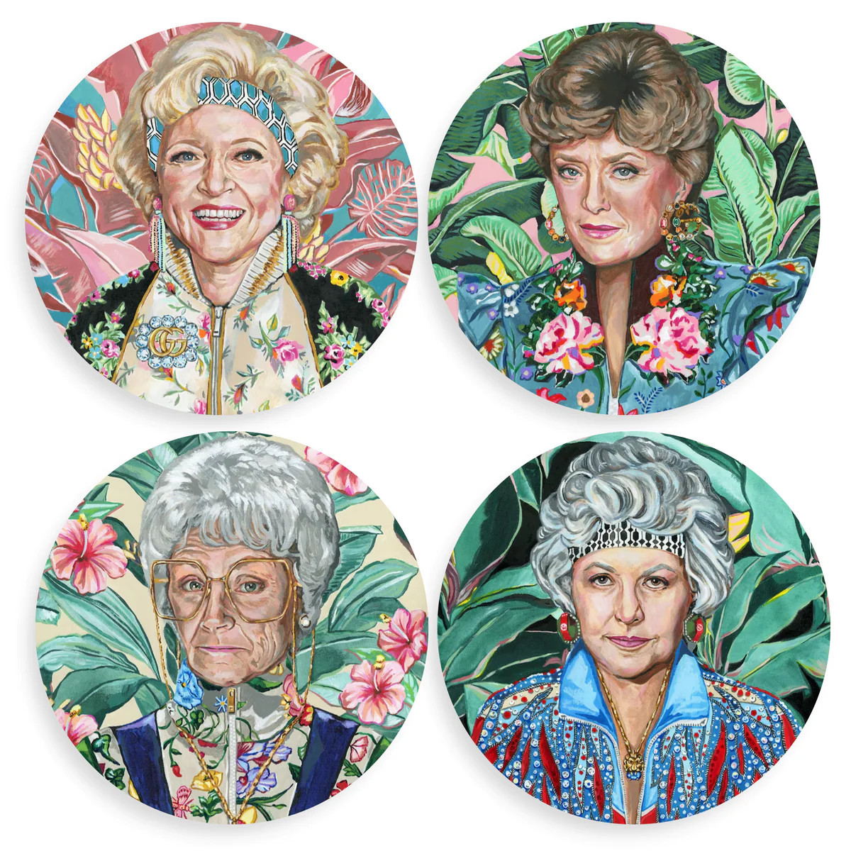 Golden Gals | Set of 4 Coasters | Tart By Taylor