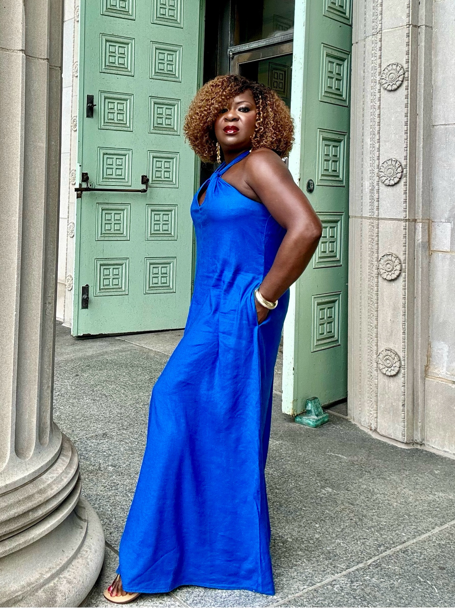 I.N.C. Maxi Dress from Macy’s currently on sale. I am wearing a size small and I am 5’3. It is tall girl friendly. 

#LTKFindsUnder100 #LTKOver40 #LTKSummerSales