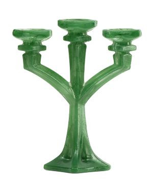 Hand 6.5In Glass 3 Armed Square Taper Candlestick Holder | TJ Maxx