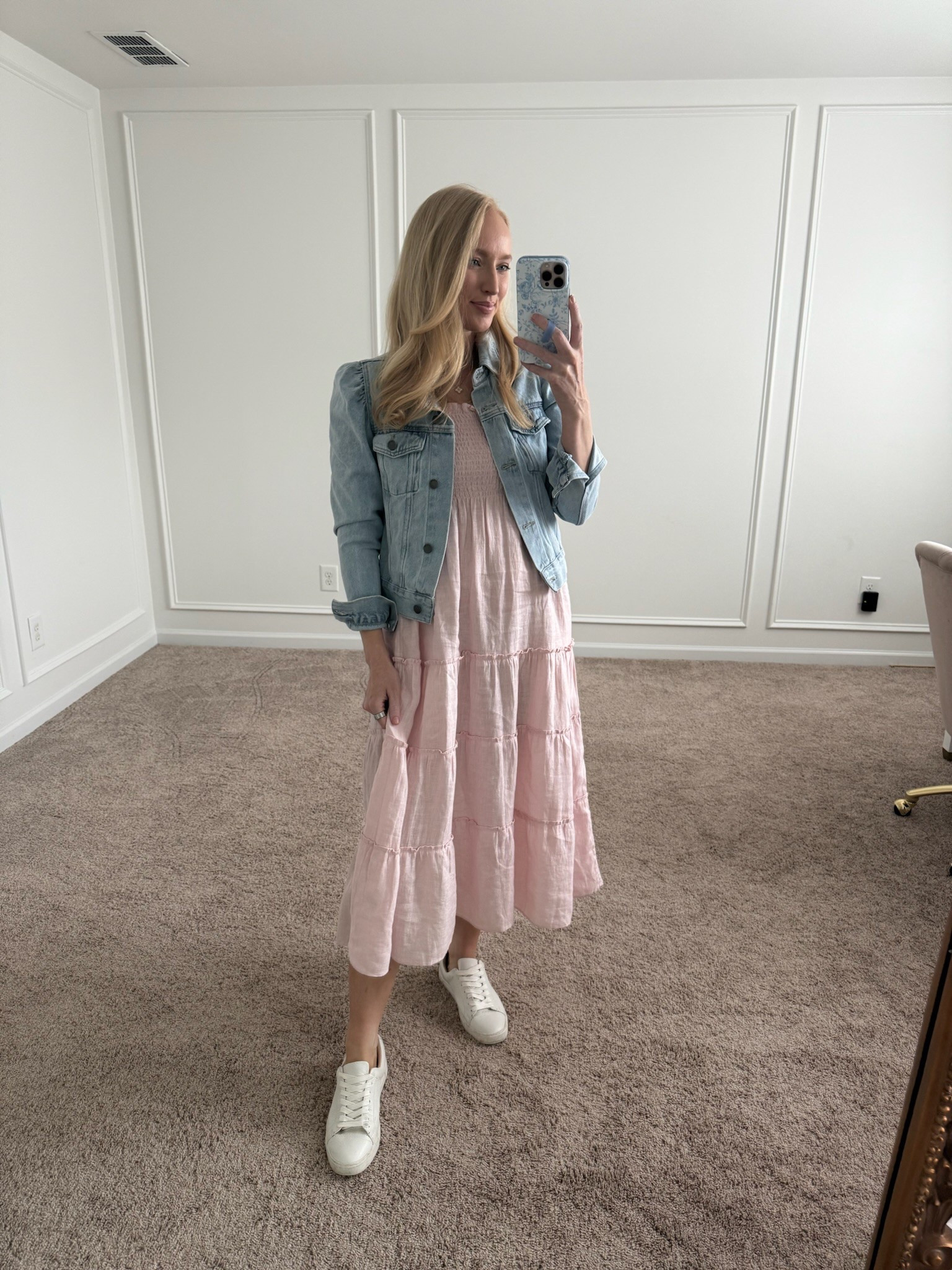 Cute daytime outfit! Wearing size small in the dress. Spring outfits // spring dresses // quince dresses // midi dresses // summer dresses // brunch outfits // shopping outfits // daytime outfits // comfortable outfits 

#LTKSeasonal #LTKFindsUnder100 #LTKStyleTip