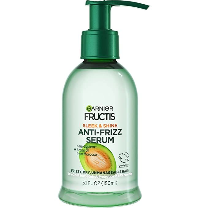 Garnier Fructis Sleek and Shine Anti-Frizz Serum, Frizzy, Dry, Unmanageable Hair, 5.1 fl; oz. | Amazon (US)