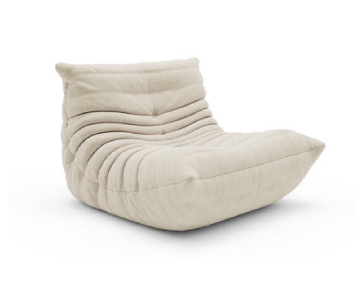 Modern + coastal, comfy beige floor chair!

#LTKhome