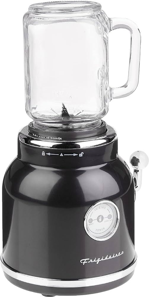 FRIGIDAIRE ESMM100-BLACK Retro Smoothie Maker Personal Blender with Mason Jar, Perfect for Shakes... | Amazon (US)