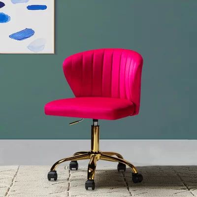 Petillo Task Chair Mercer41 Upholstery Color: Fushia | Wayfair North America