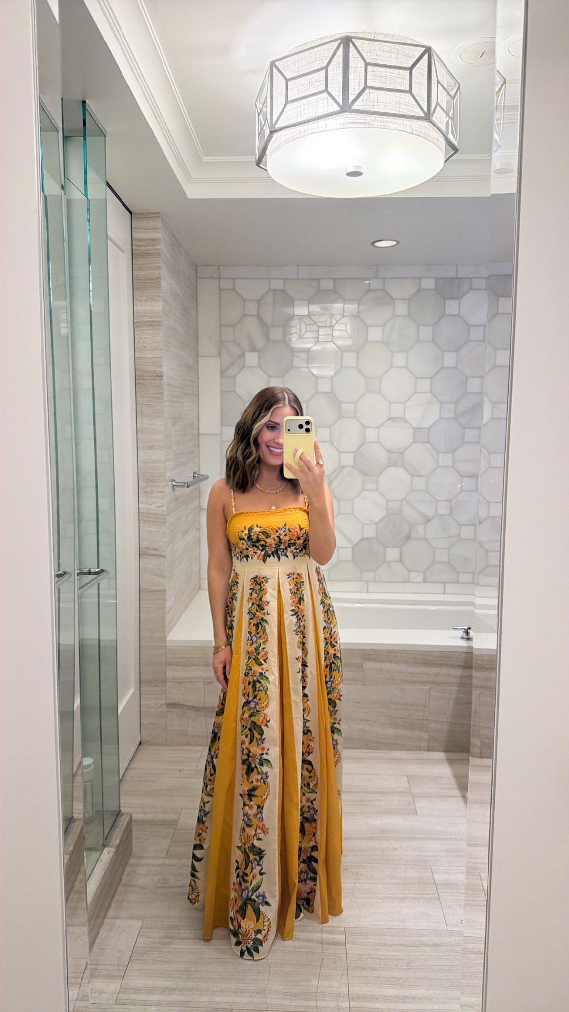 Dinner look from last night! Wearing a size small and it gives enough room to be bump friendly too 🙌🏼 This brand has stunning dresses that are a splurge, but they’re always timeless and perfect for vacations, date nights, events, etc! 

#LTKPetite #LTKSeasonal #LTKootd