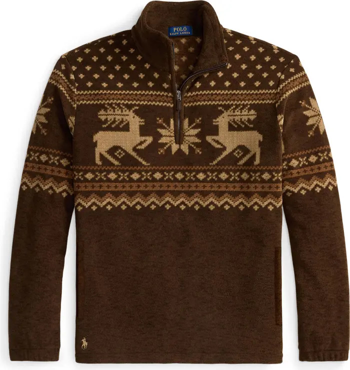 Polo Ralph Lauren Fair Isle Brushed Fleece Pullover | Nordstrom | Nordstrom