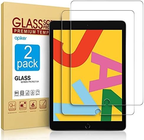 2 Pack Screen Protector Compatible with iPad 9th Generation / iPad 8th Generation 10.2 Inch, apiker  | Amazon (US)