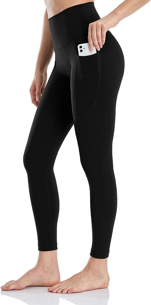 HeyNuts Hawthorn Athletic Women's Essential High Waisted Yoga Leggings 7/8 Length Workout Pants w... | Amazon (US)