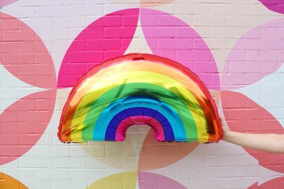 Rainbow Balloon  Rainbow Party Decor  Sunshine Party Decor  | Etsy | Etsy (US)