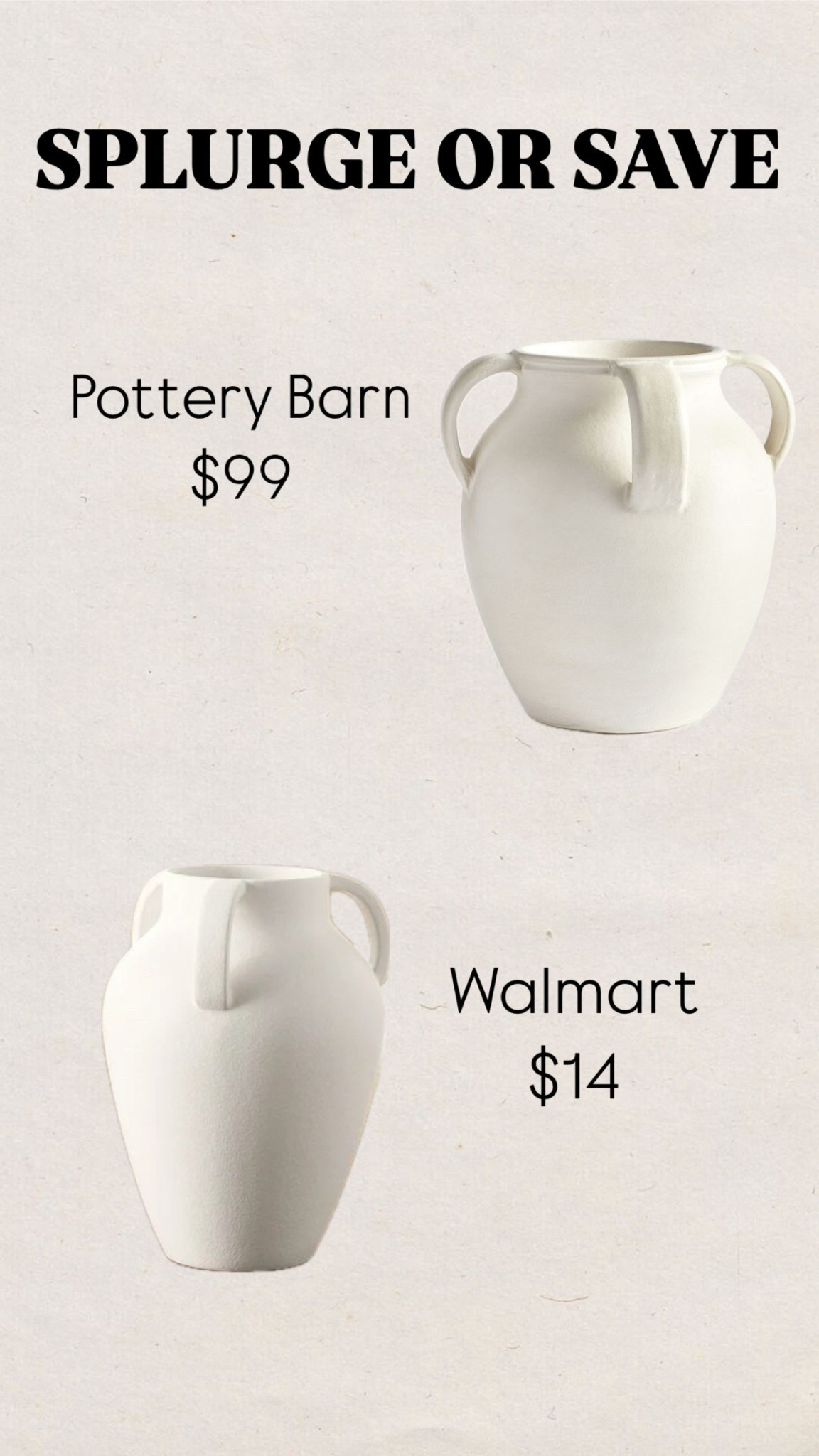 Pottery barn vase
Splurge or save
Home decor
Look for less
Walmart
Outdoor decor
Interior design 

#LTKFindsUnder100 #LTKHome #LTKFindsUnder50