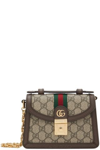 Gucci - Beige Ophidia GG Top Handle Bag | SSENSE