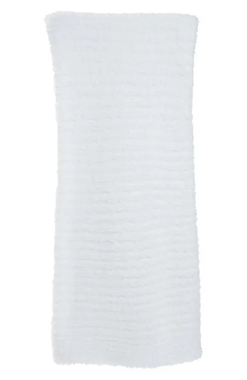 barefoot dreams CozyChic™ Rib Throw Blanket in White at Nordstrom | Nordstrom