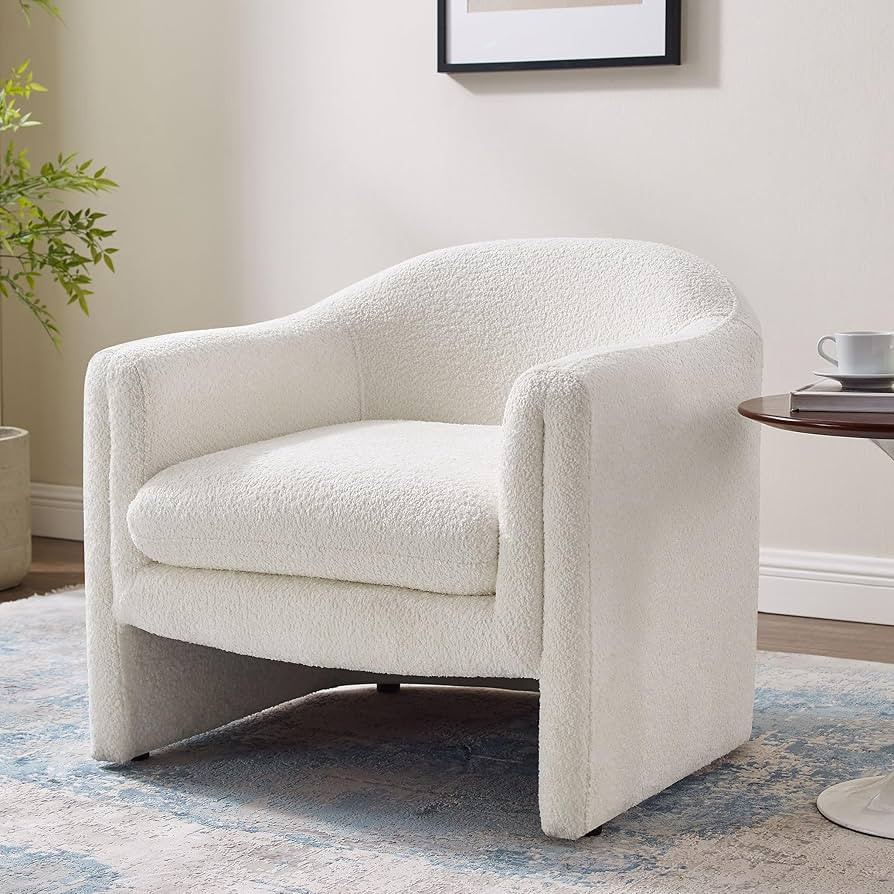 VANOMi 31.2" Accent Chair, Modern Upholstered Living Room Chairs, Comfy Single Sofa Chair for Bed... | Amazon (US)