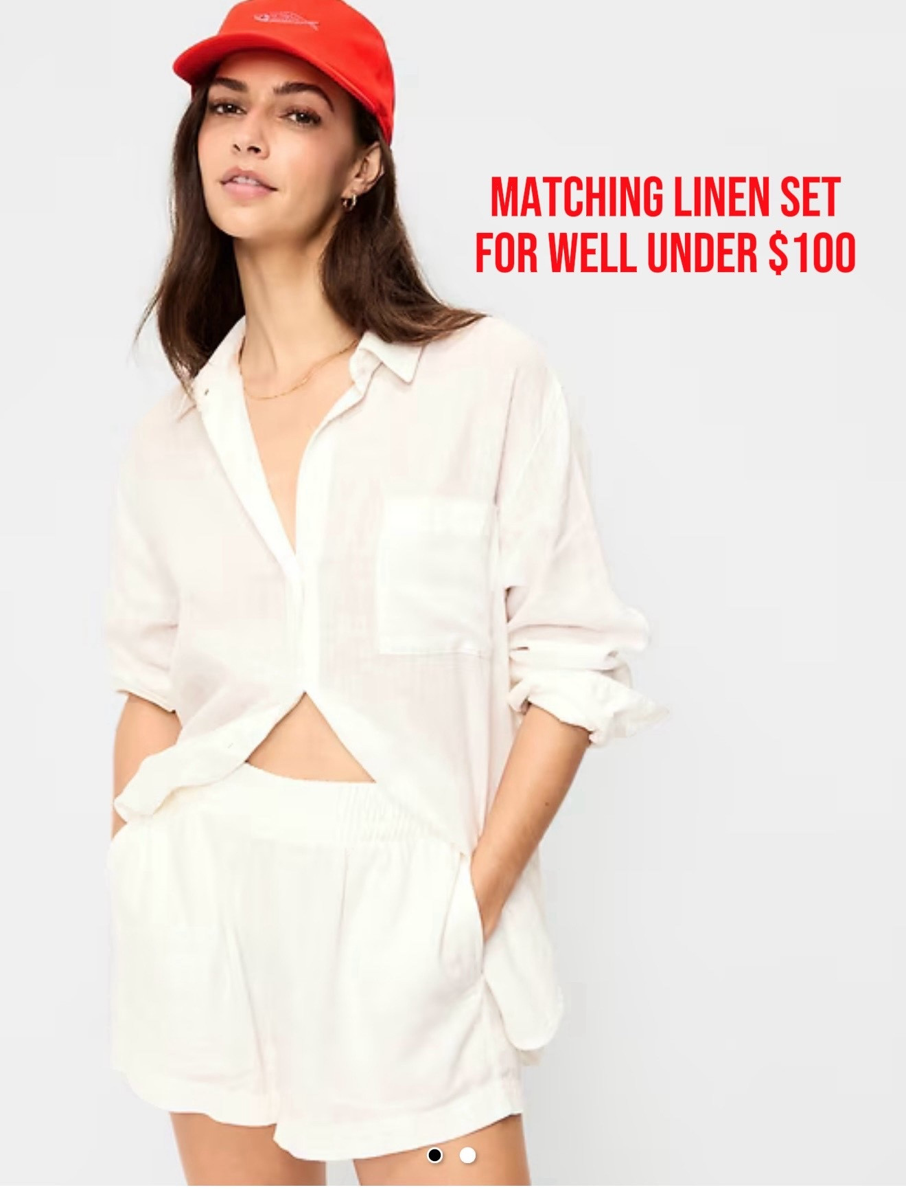 this matching linen set from Old Navy looks designer, but falls under $70! Beach to bar vibes 

#LTKmomlife #LTKSaleAlert #LTKSwim