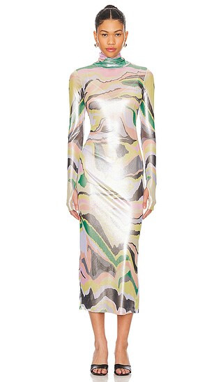 Shailene Dress in Soft Linear Abstract | Revolve Clothing (Global)