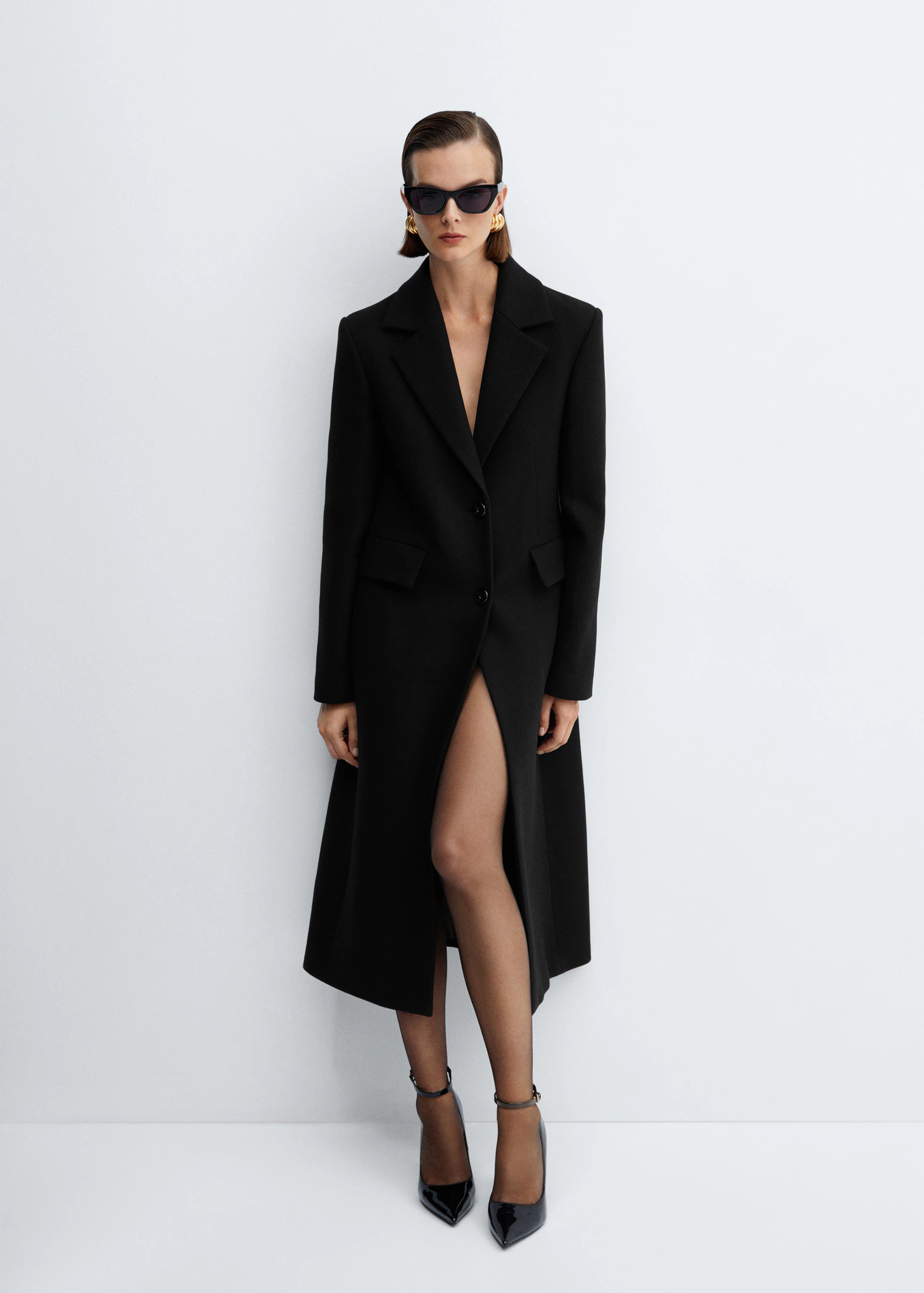 Structured wool coat | MANGO (UK)