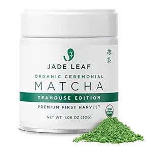 Jade Leaf Organic Ceremonial Grade Matcha Green Tea Powder - Authentic Japanese Origin - Teahouse... | Amazon (US)