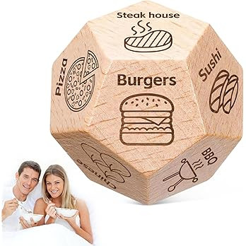 Dice for Her Him Couples Gift Ideas Food Decision Dice Games Christmas Birthday Valentines Day Gi... | Amazon (US)