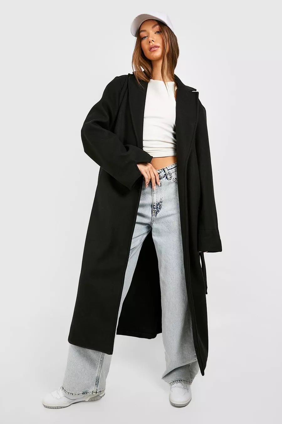 Super Oversized Maxi Belted Coat | Boohoo.com (US & CA)