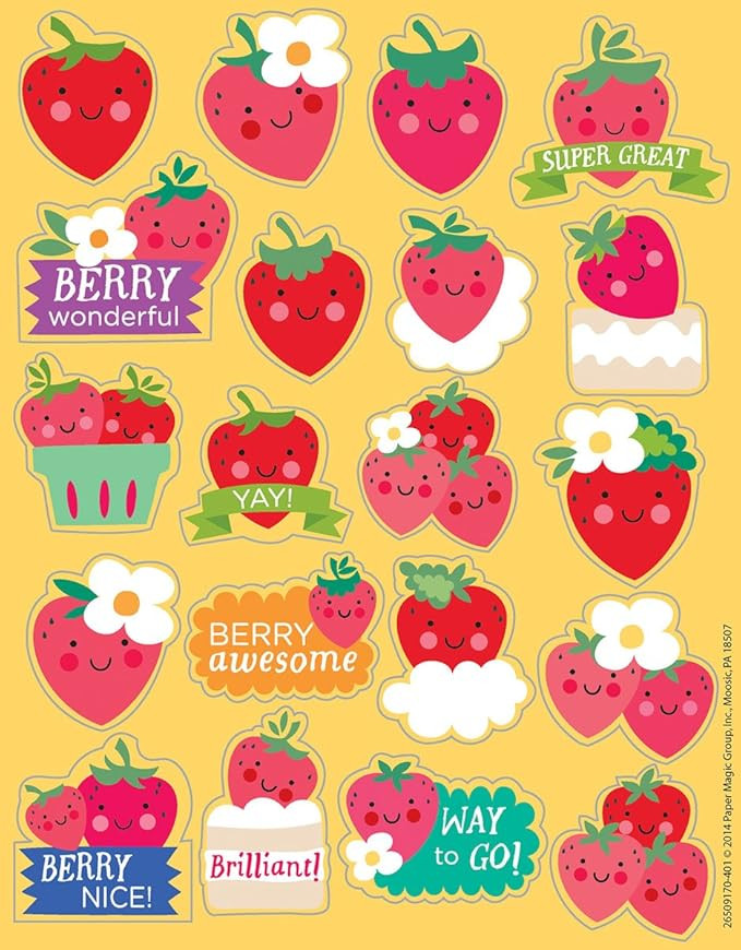 Eureka Strawberry Stickers, Scented (650917) | Amazon (US)