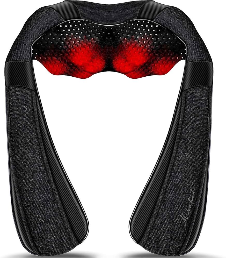Neck Massager, Shiatsu Back Massager with Heat, Electric Pillow for Neck, Back, Shoulder, Foot, L... | Amazon (US)