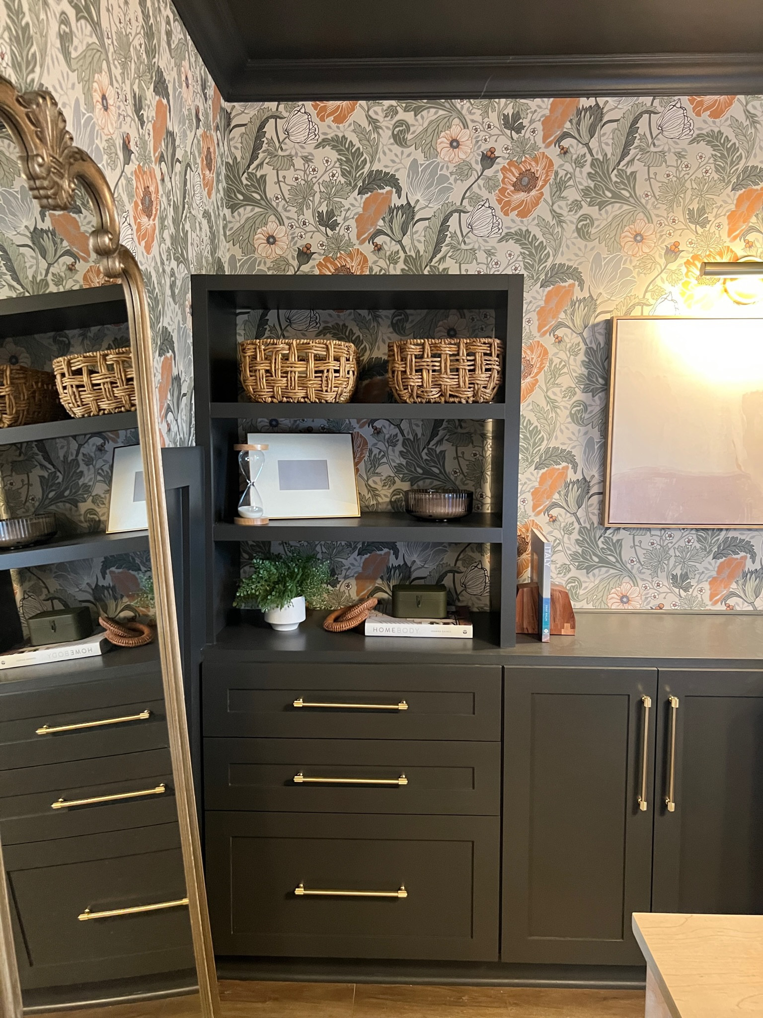 Moody and feminine office, yes please! So many stunning details here. 

#LTKover40 #LTKfindsunder100 #LTKhome