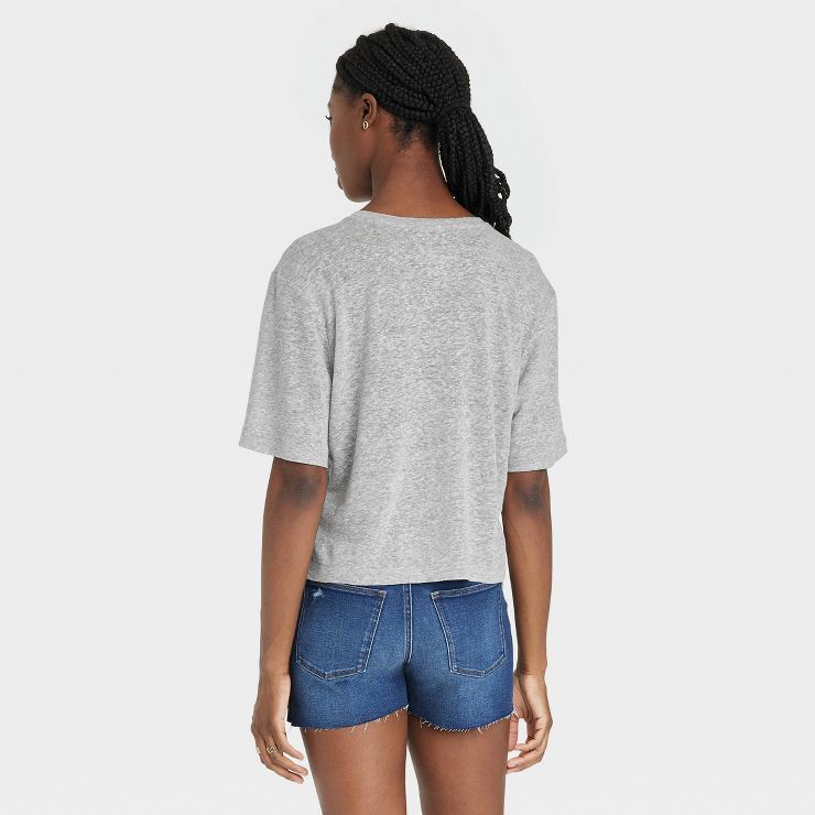 Women's Linen Boxy Short-Sleeve T-Shirt - Universal Thread™ | Target