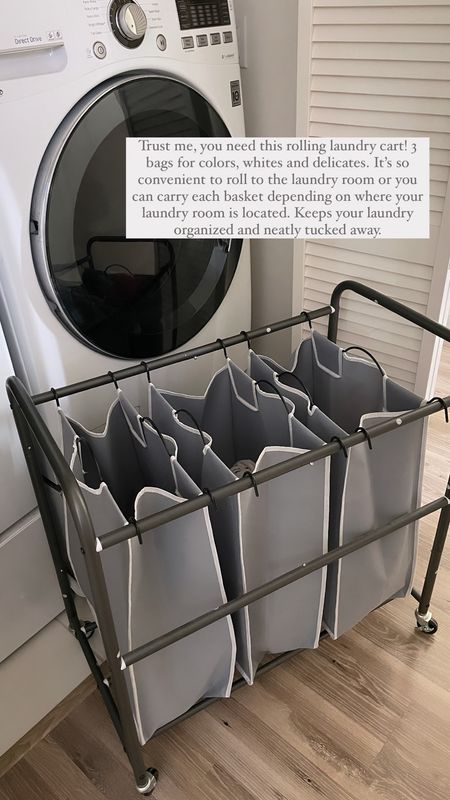 Trust me, you need this rolling laundry cart! 3 bags for colors, whites and delicates. It’s so convenient to roll to the laundry room or you can carry each basket depending on where your laundry room is located. Keeps your laundry organized and neatly tucked away. It’s currently on sale for less than $40!

Laundry basket, bedroom, closet, laundry, home necessities, home hacks, Amazon finds, under $50, sale, The Stylizt 



#LTKFindsUnder50 #LTKFamily #LTKHome