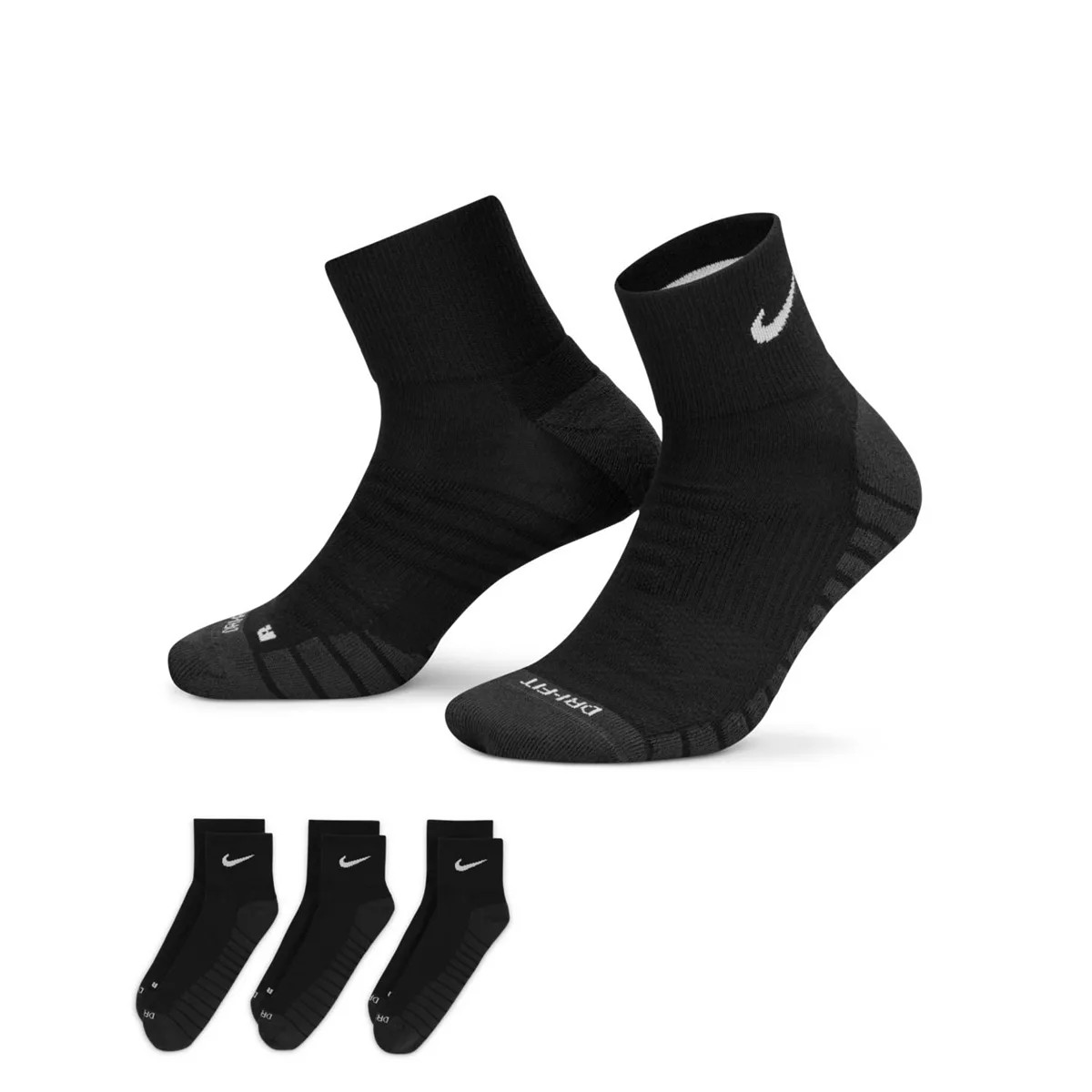 Women's Nike 3 Pack Everyday Max Cushioned Training Ankle Socks | Kohl's