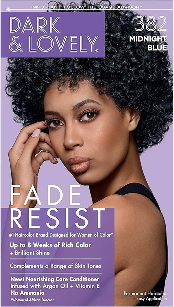 Dark and Lovely Fade Resistant Rich Conditioning Color, No. 382, Midnight Blue, 1 ea | Amazon (US)