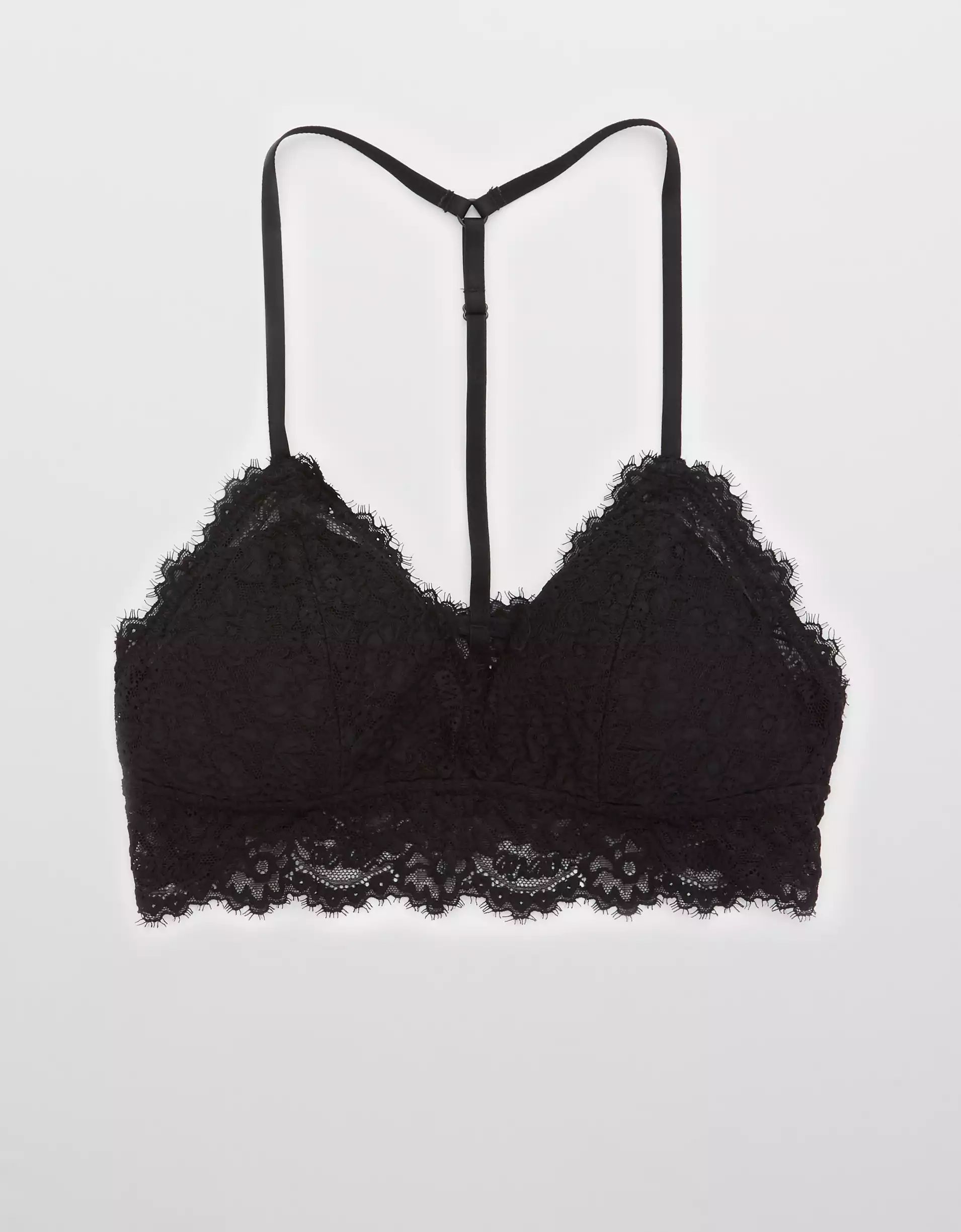 Aerie Eyelash Lace Padded Bralette | American Eagle Outfitters (US & CA)