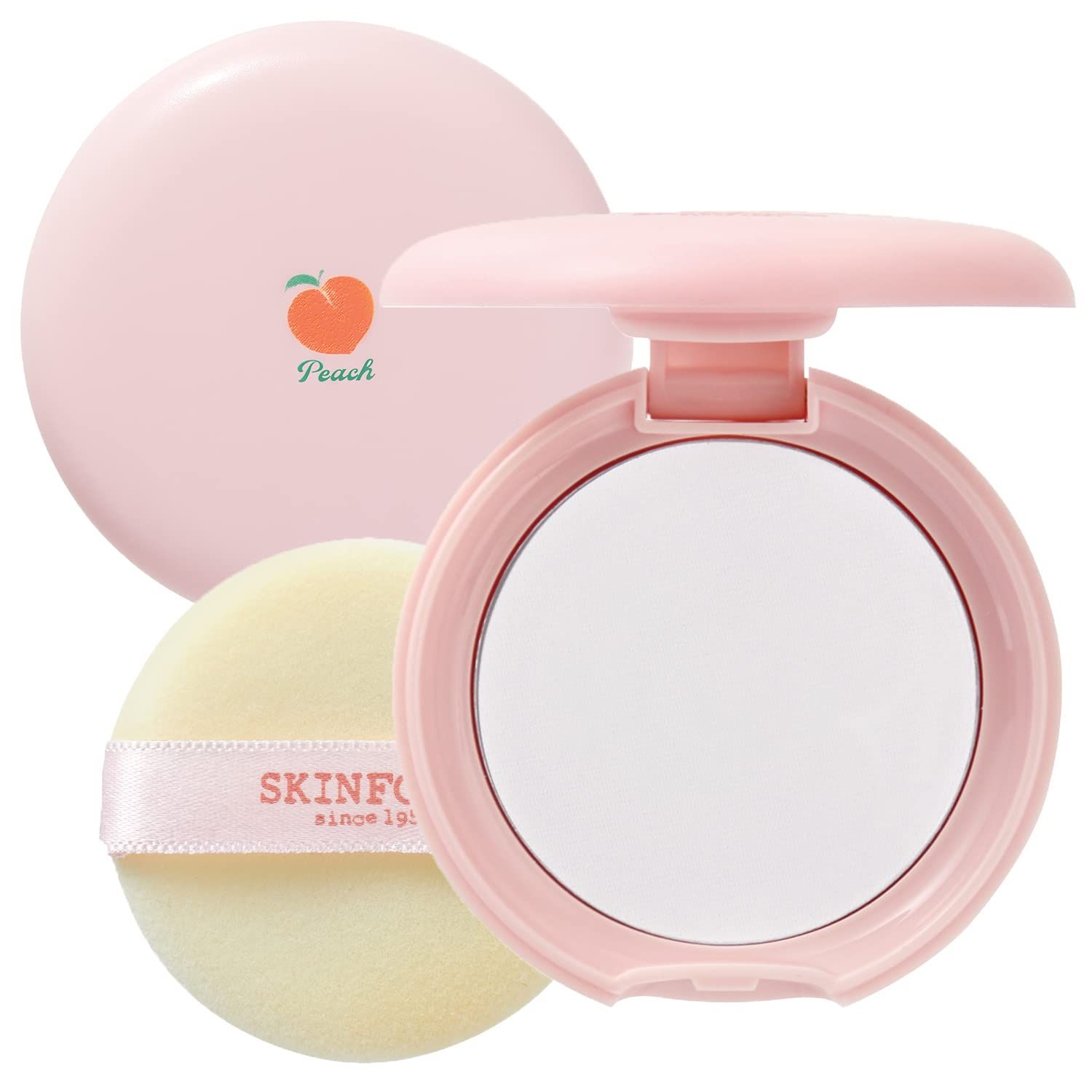 SKINFOOD Peach Cotton Pore Blur Pact - Sebum Control Pack with Silky Texture - Long Lasting Makeu... | Amazon (US)